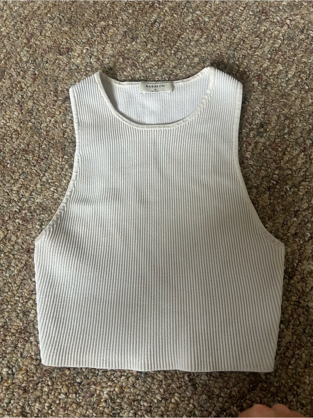 Aritzia Babaton Sculpt Knit Crop Top